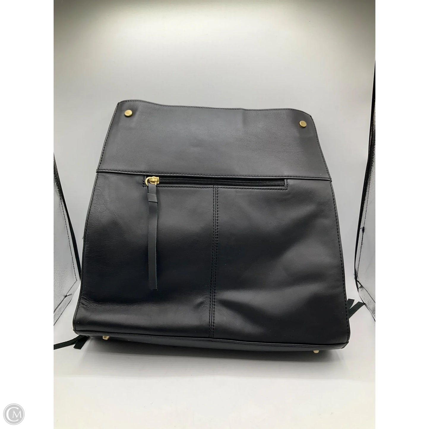 Handbag Leather By Perlina, Size: Medium