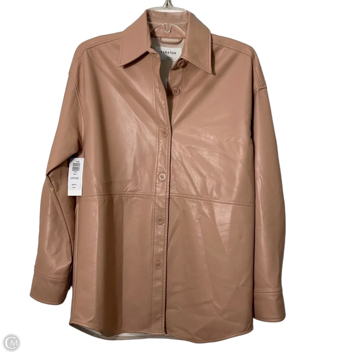 Jacket Shirt By Babaton In Pink, Size: Xxs