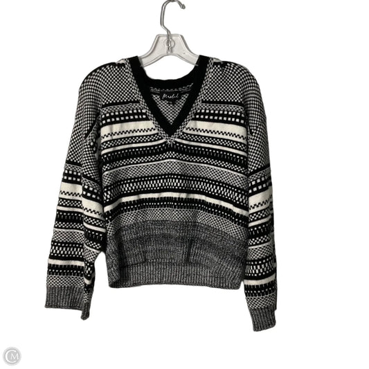Sweater By Marled In Black & White, Size: S