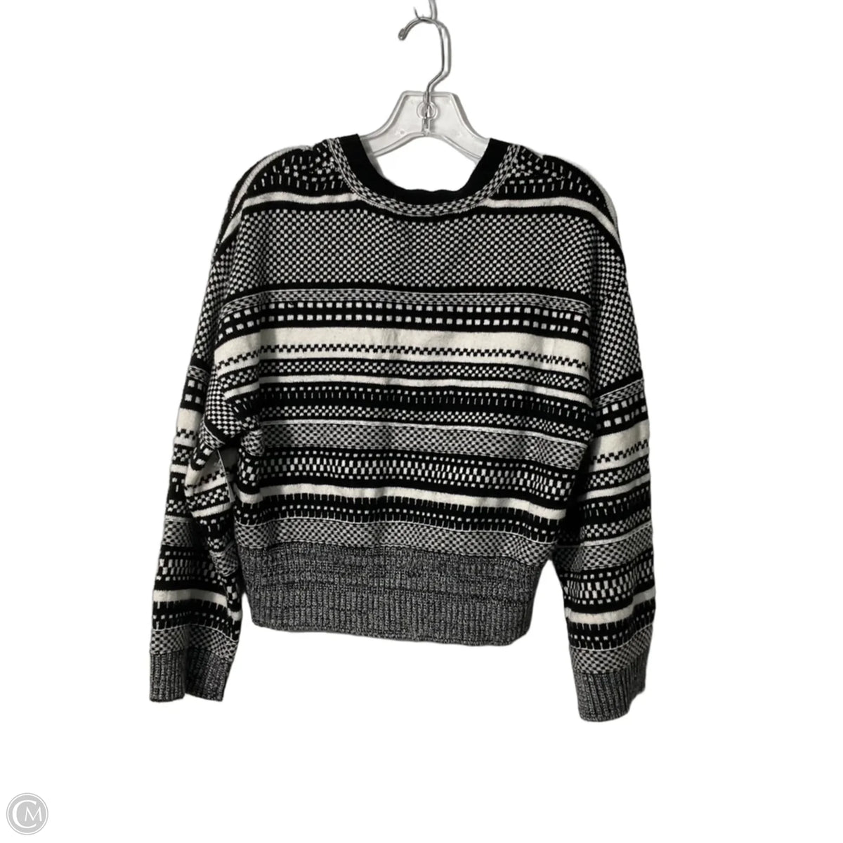 Sweater By Marled In Black & White, Size: S