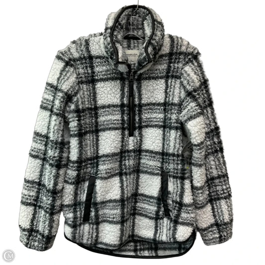 Sweatshirt Collar By Abercrombie And Fitch In Black & White, Size: S