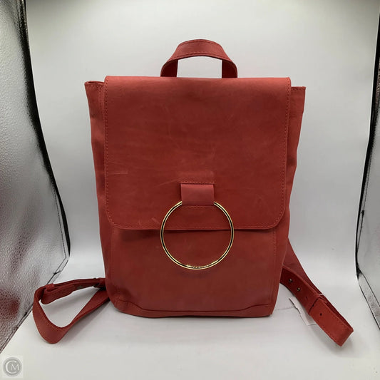 Backpack Leather By Able, Size: Medium