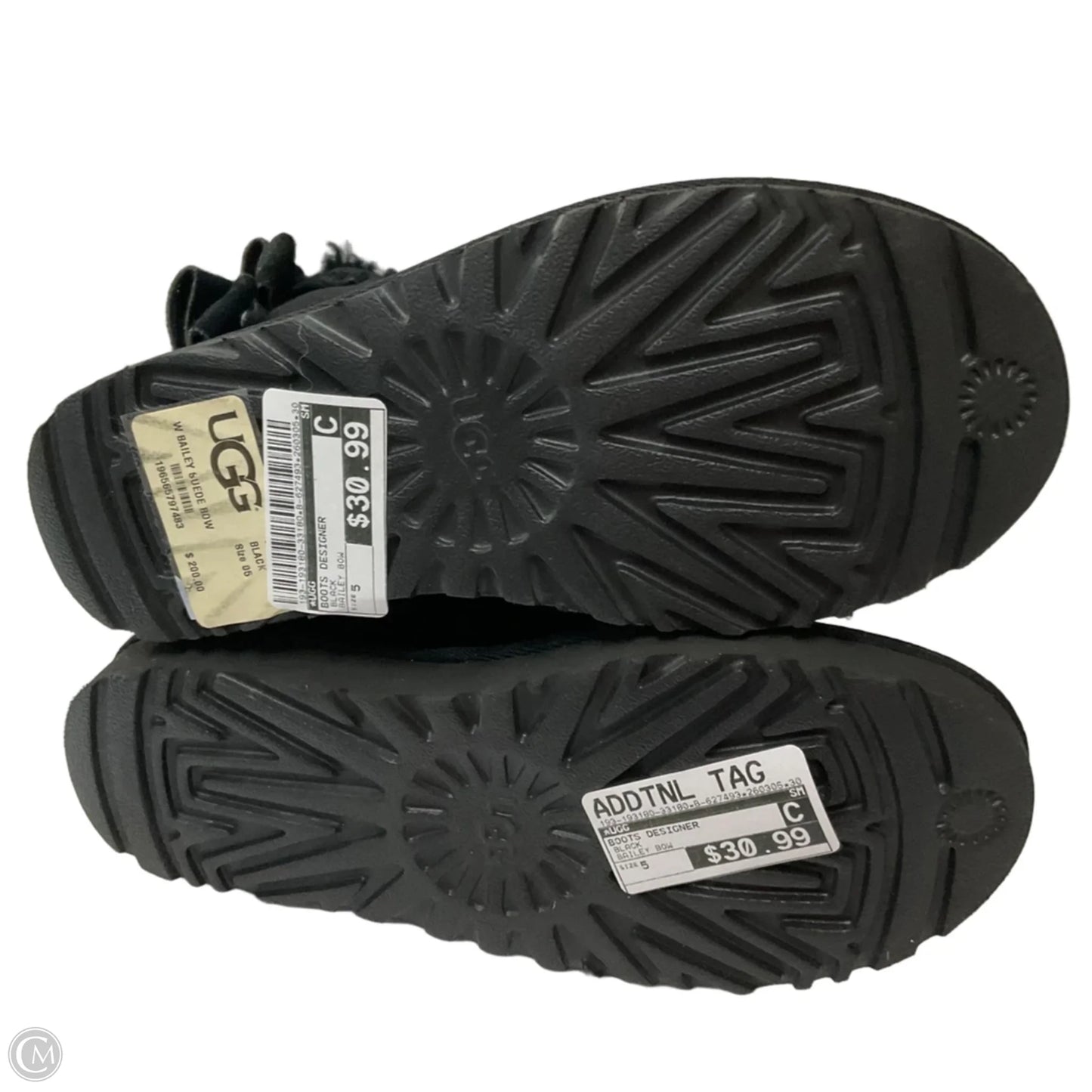Boots Designer By Ugg In Black, Size: 5