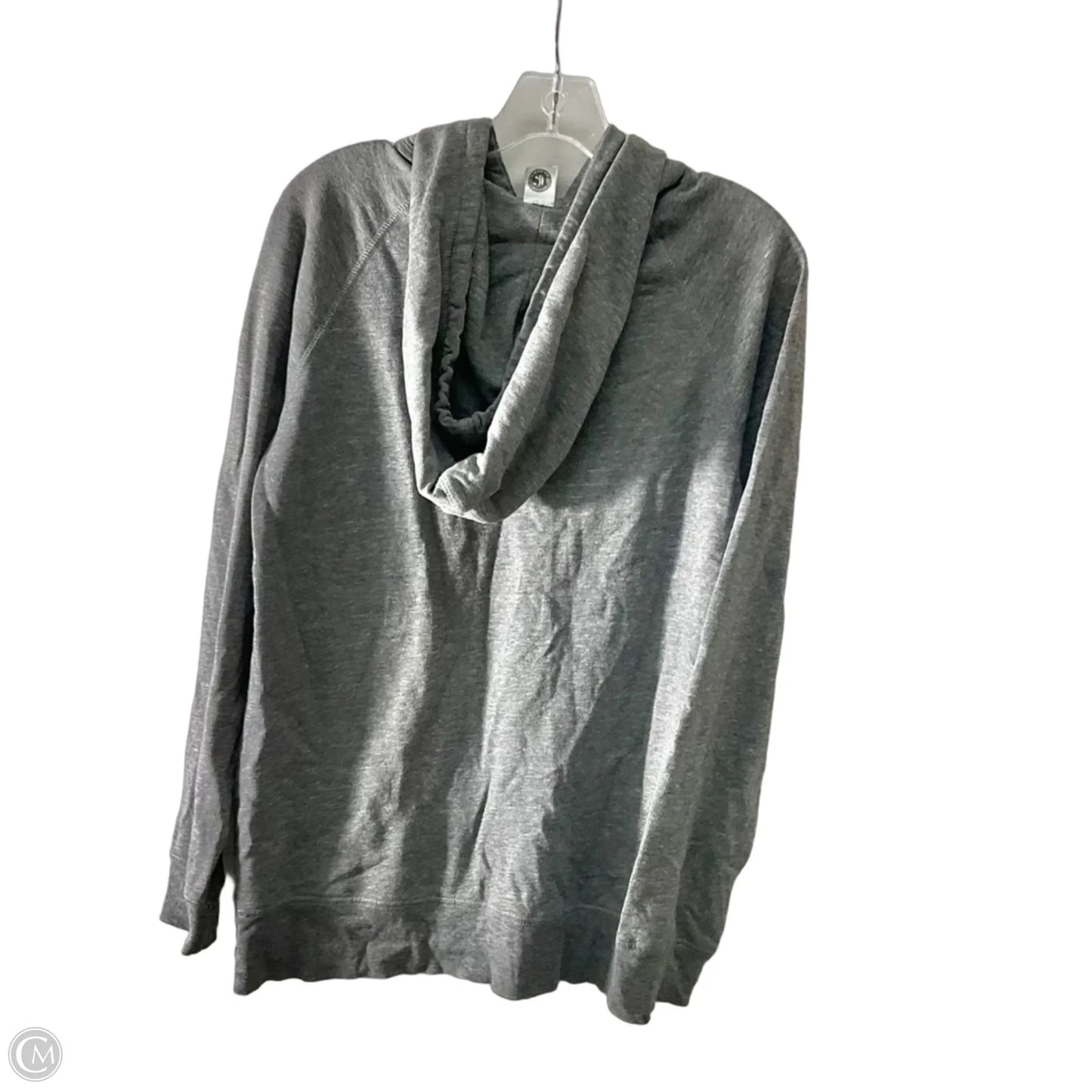 Athletic Top Long Sleeve Hoodie By Cmf In Grey & Orange, Size: S