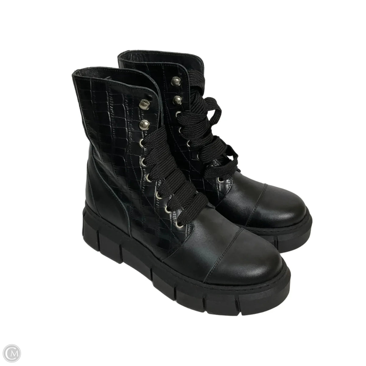 Boots Ankle Heels By Cma In Black, Size: 7.5