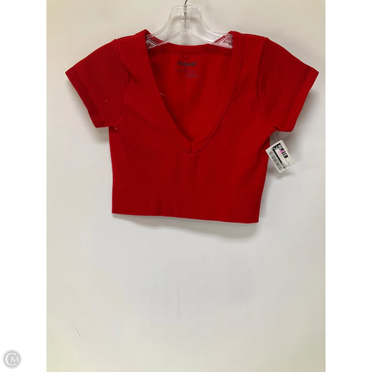 Top Short Sleeve By Garage In Red, Size: S