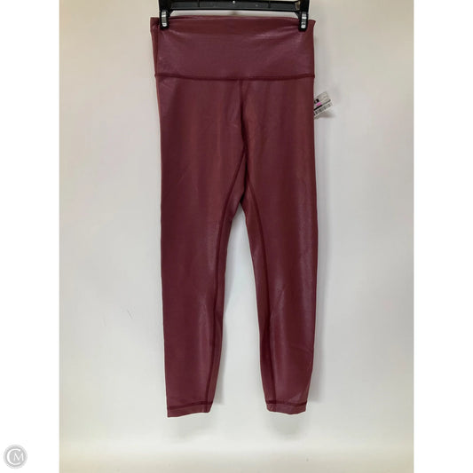 Athletic Leggings By Lululemon In Maroon, Size: 6