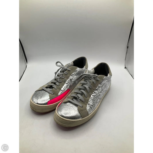 Shoes Sneakers By P448 In Grey & Pink, Size: 9