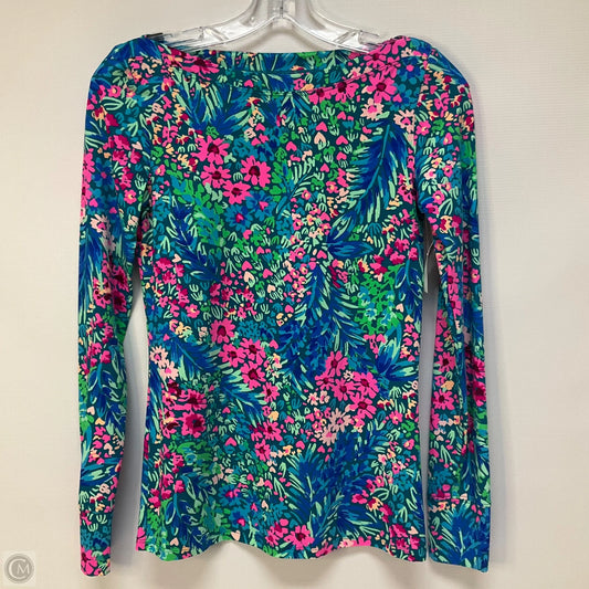 Top Long Sleeve Designer By Lilly Pulitzer In Floral Print, Size: Xs