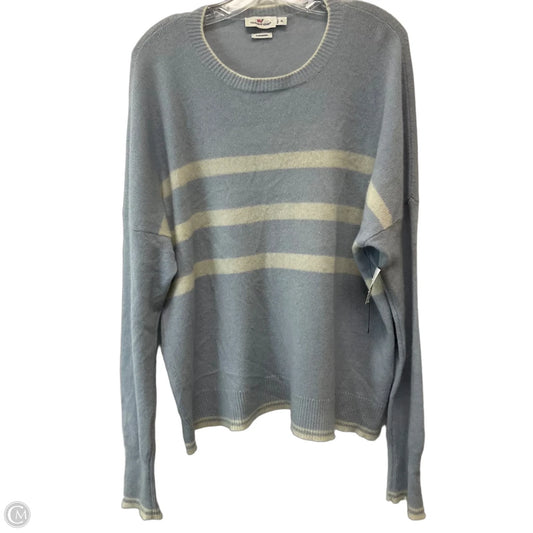 Sweater By Vineyard Vines In Blue & White, Size: Xl