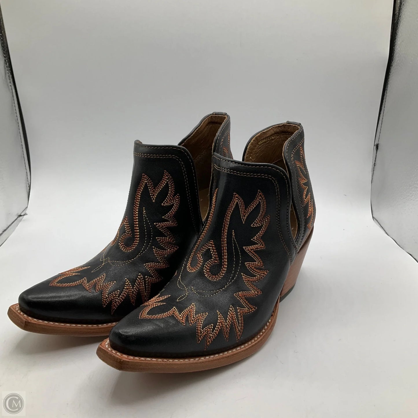 Boots Western By Ariat In Black & Brown, Size: 8