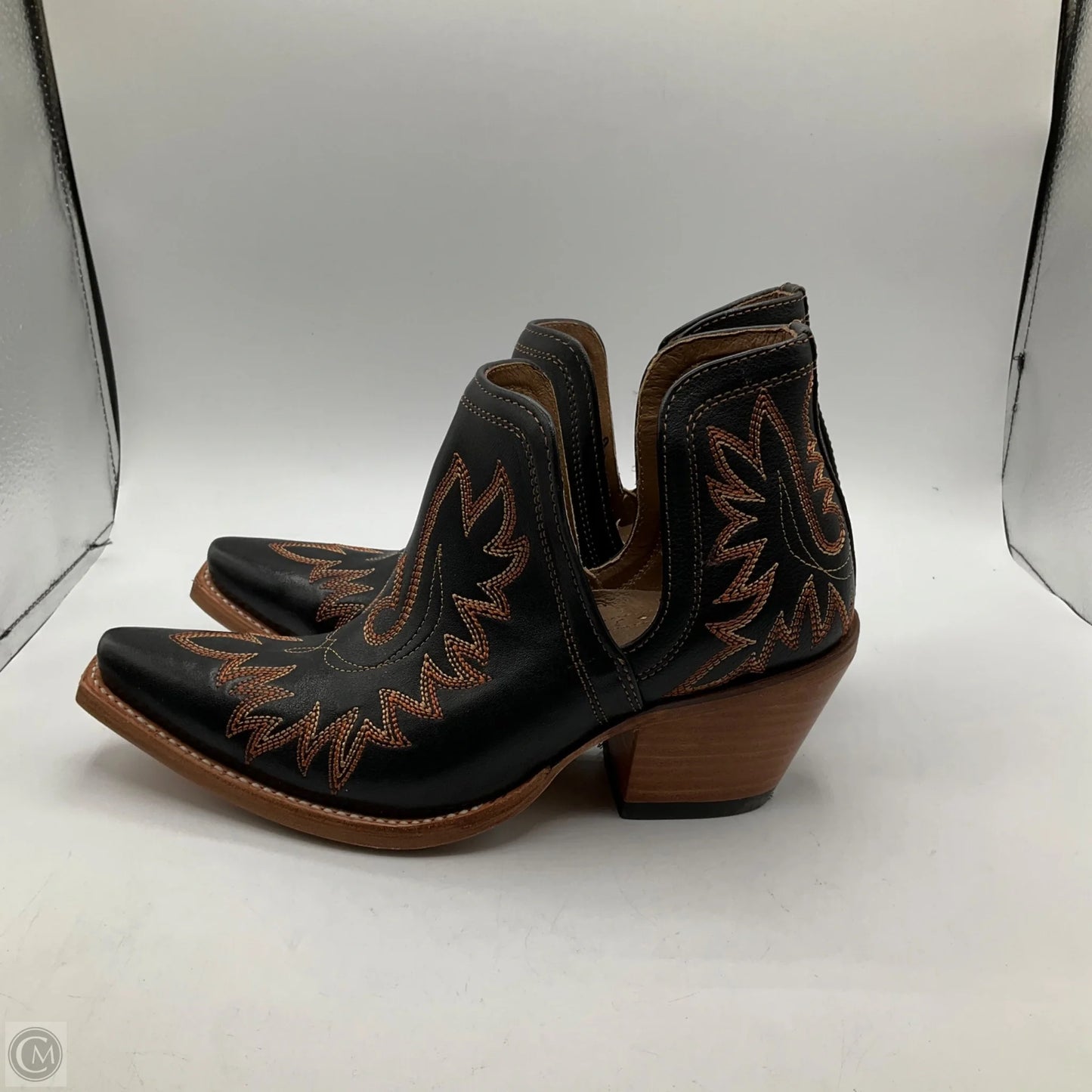 Boots Western By Ariat In Black & Brown, Size: 8