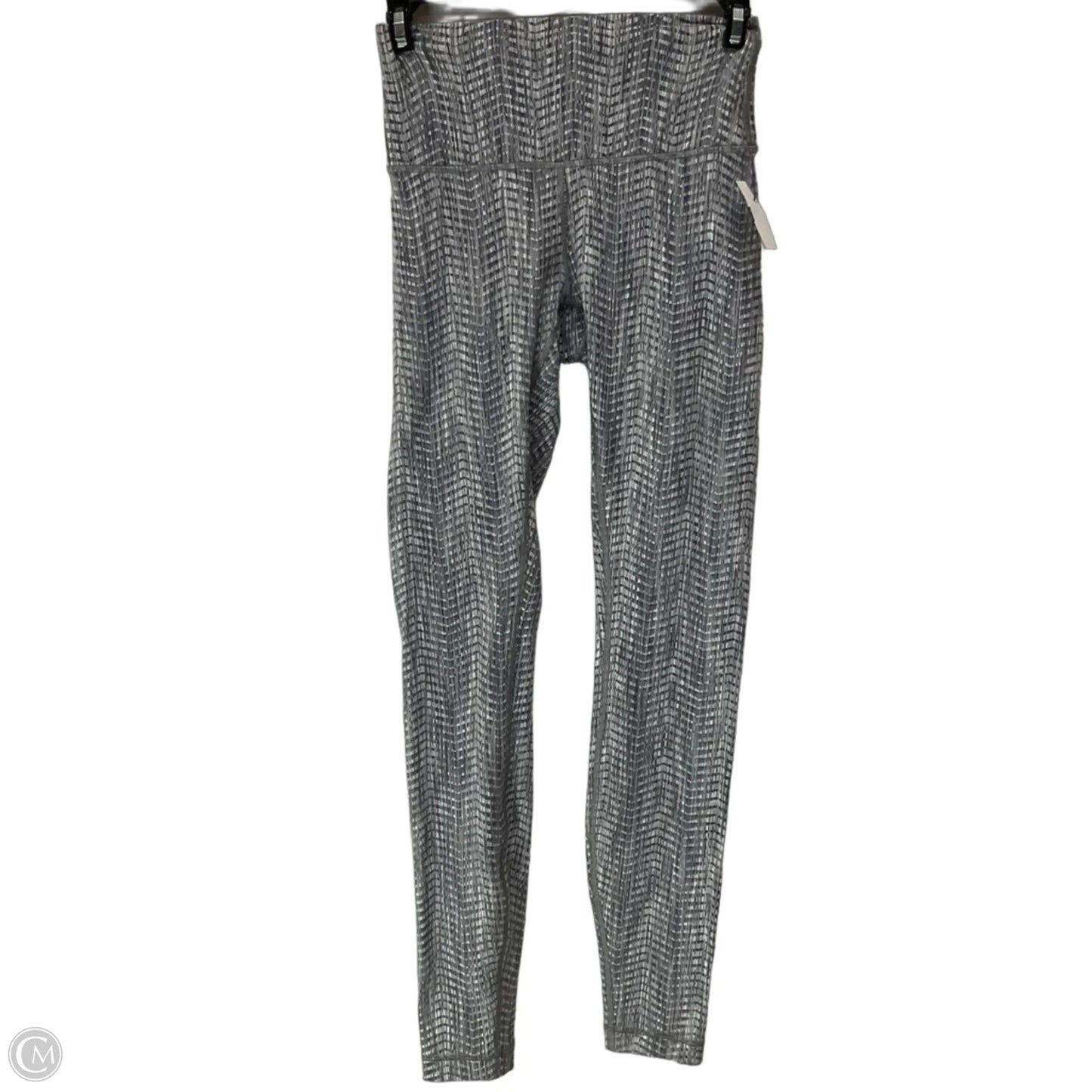 Athletic Leggings By Lululemon In Grey & White, Size: 4