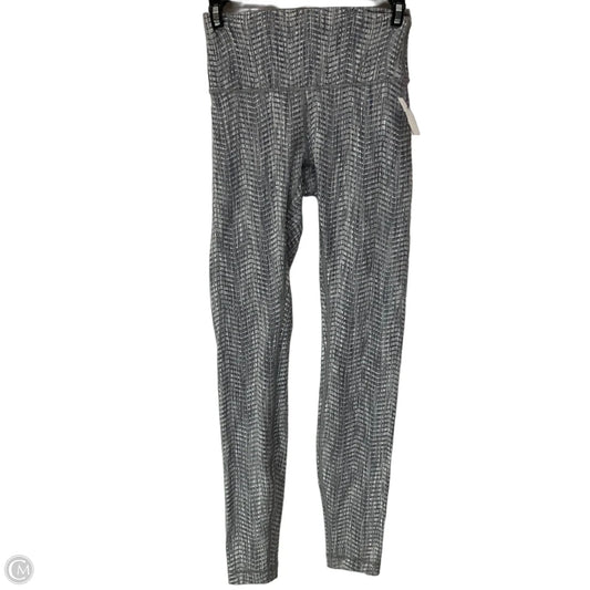 Athletic Leggings By Lululemon In Grey & White, Size: 4