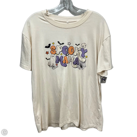 Top Short Sleeve By Cmf In Floral Print, Size: Xxl