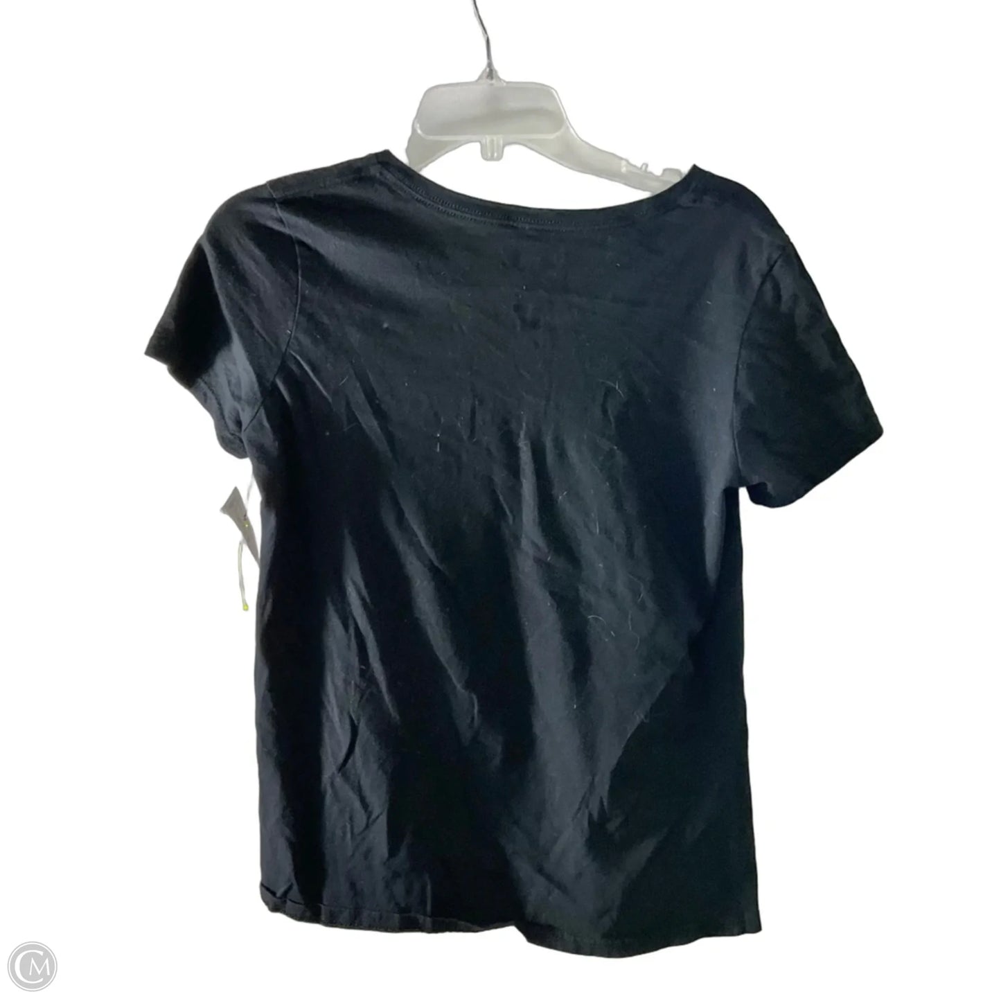 Athletic Top Short Sleeve By Nfl In Black & Orange, Size: M