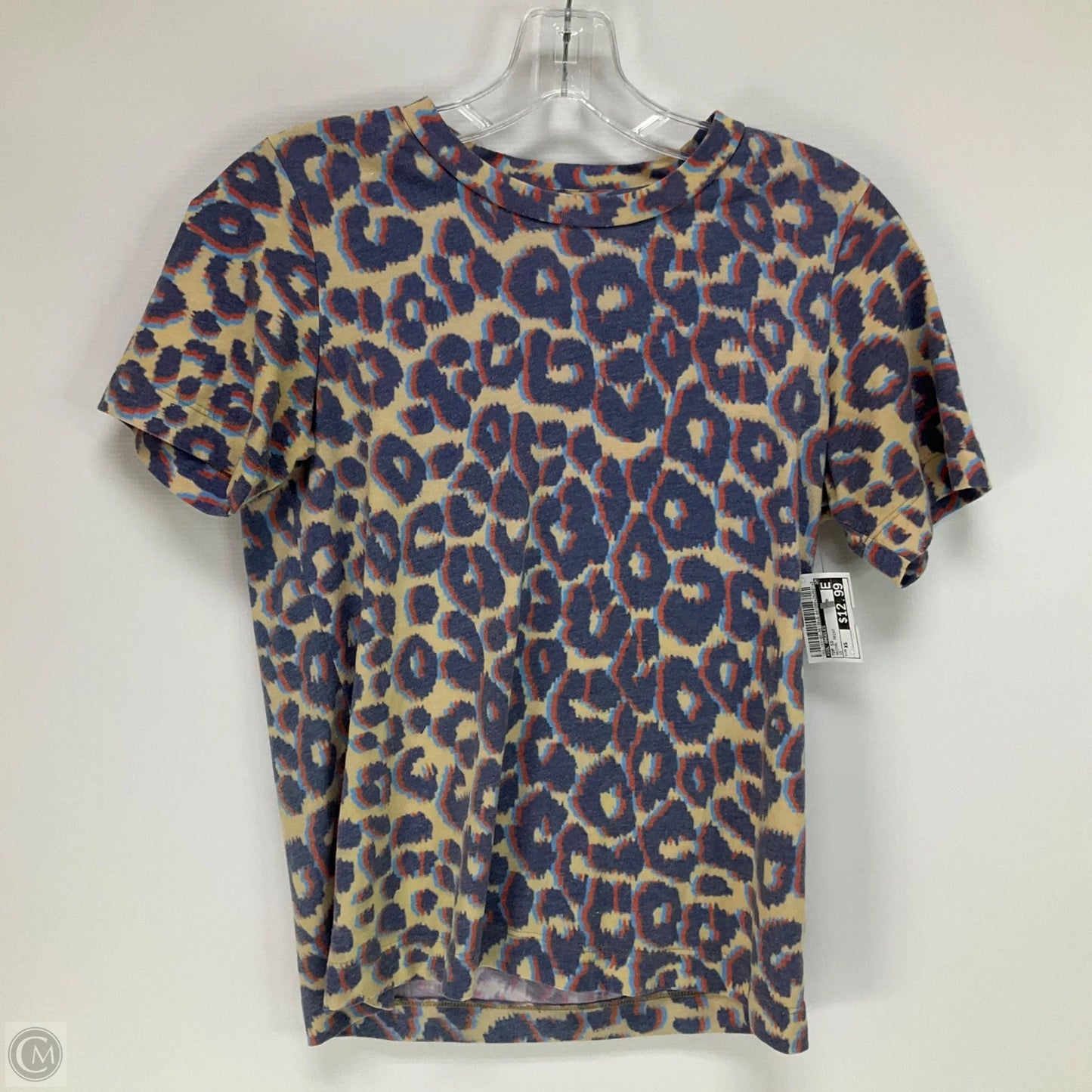 Top Short Sleeve By Sol Angeles In Animal Print, Size: Xs