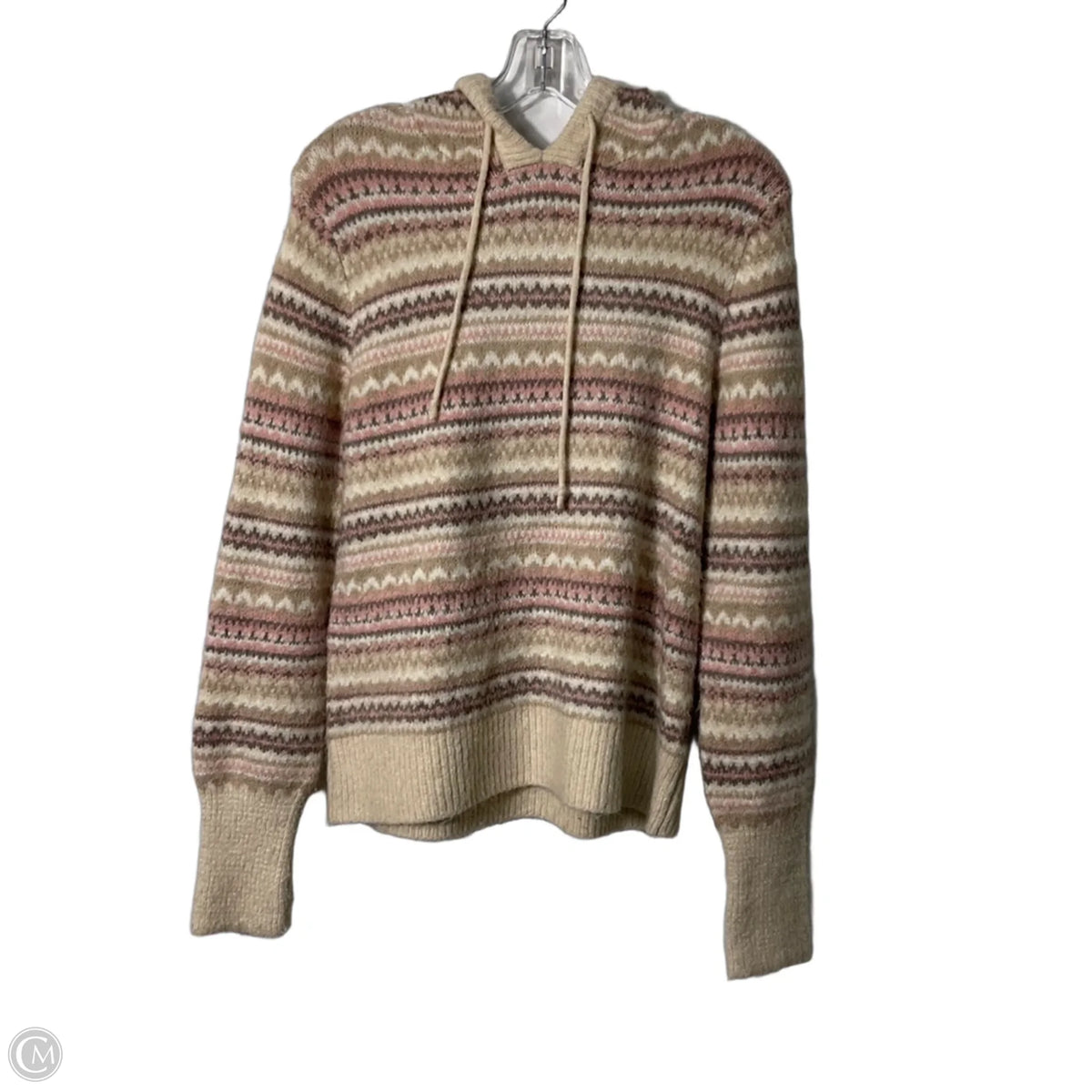 Sweater By Evereve In Pink & White, Size: S