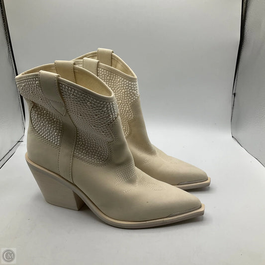 Boots Western By Dolce Vita In Cream, Size: 8