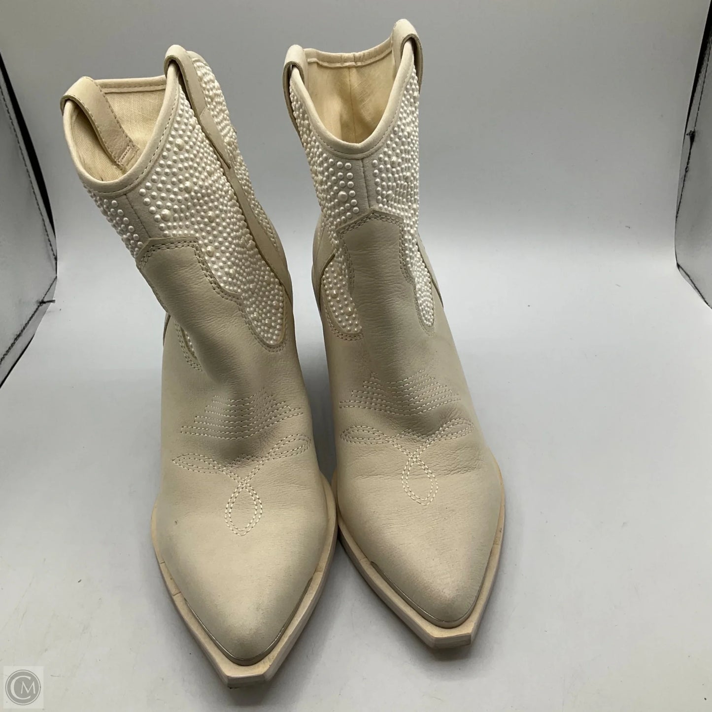 Boots Western By Dolce Vita In Cream, Size: 8