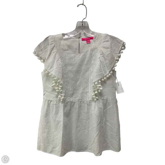 Top Sleeveless Designer By Lilly Pulitzer In White, Size: Xxs