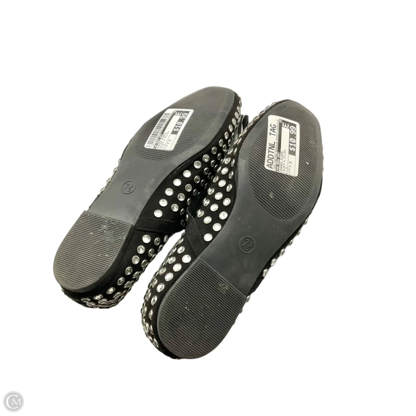 Shoes Flats By A New Day In Black & Silver, Size: 7.5