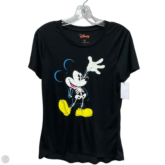 Top Short Sleeve By Disney In Black, Size: M