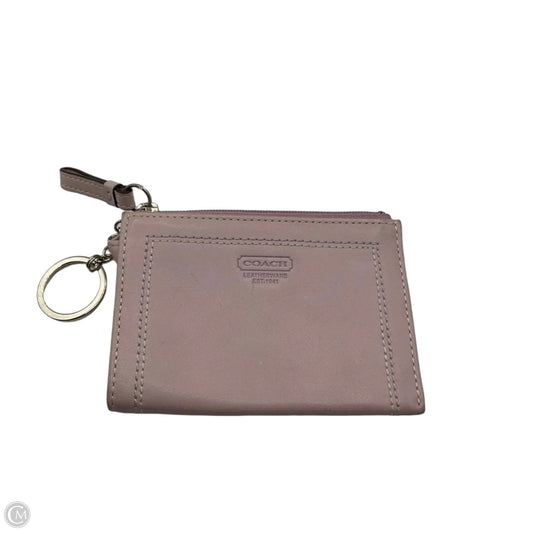 Coin Purse Designer By Coach, Size: Small