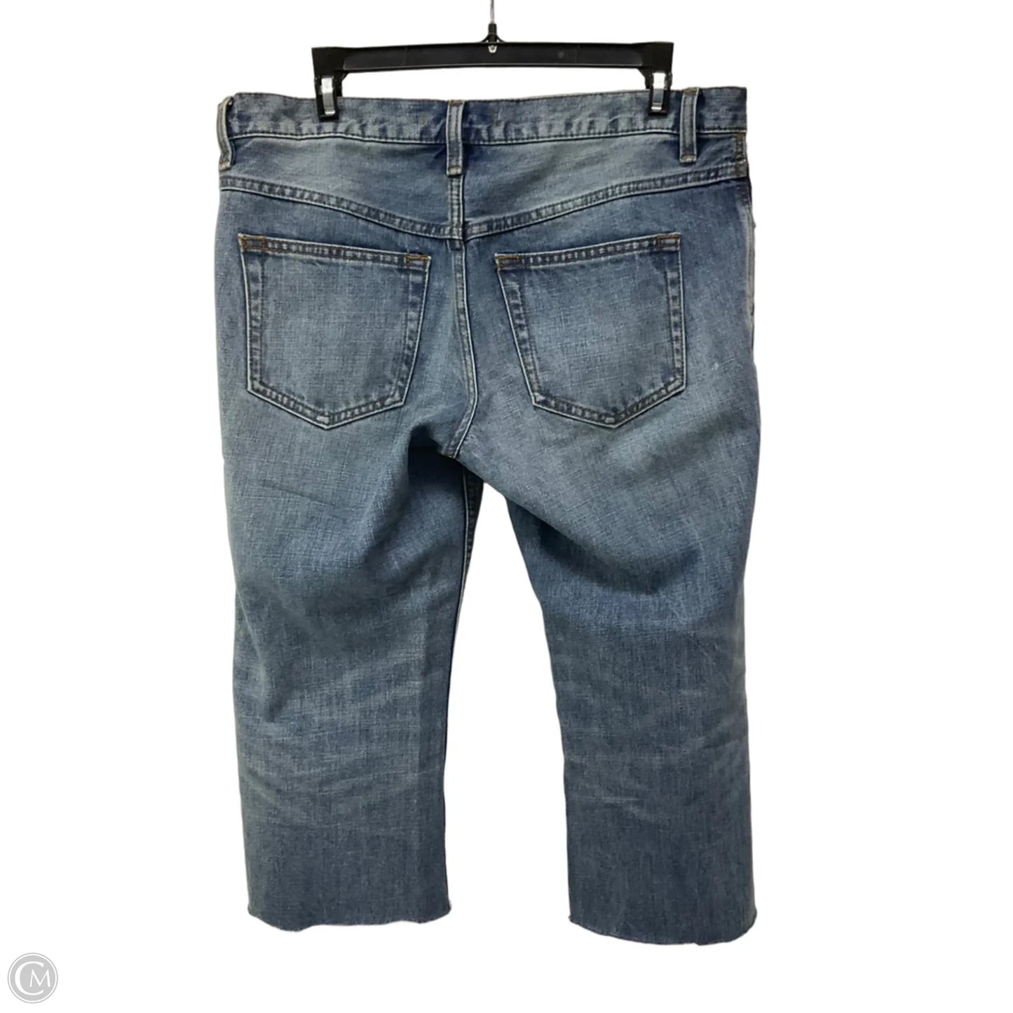 Jeans Cropped By Free People In Blue Denim, Size: 6