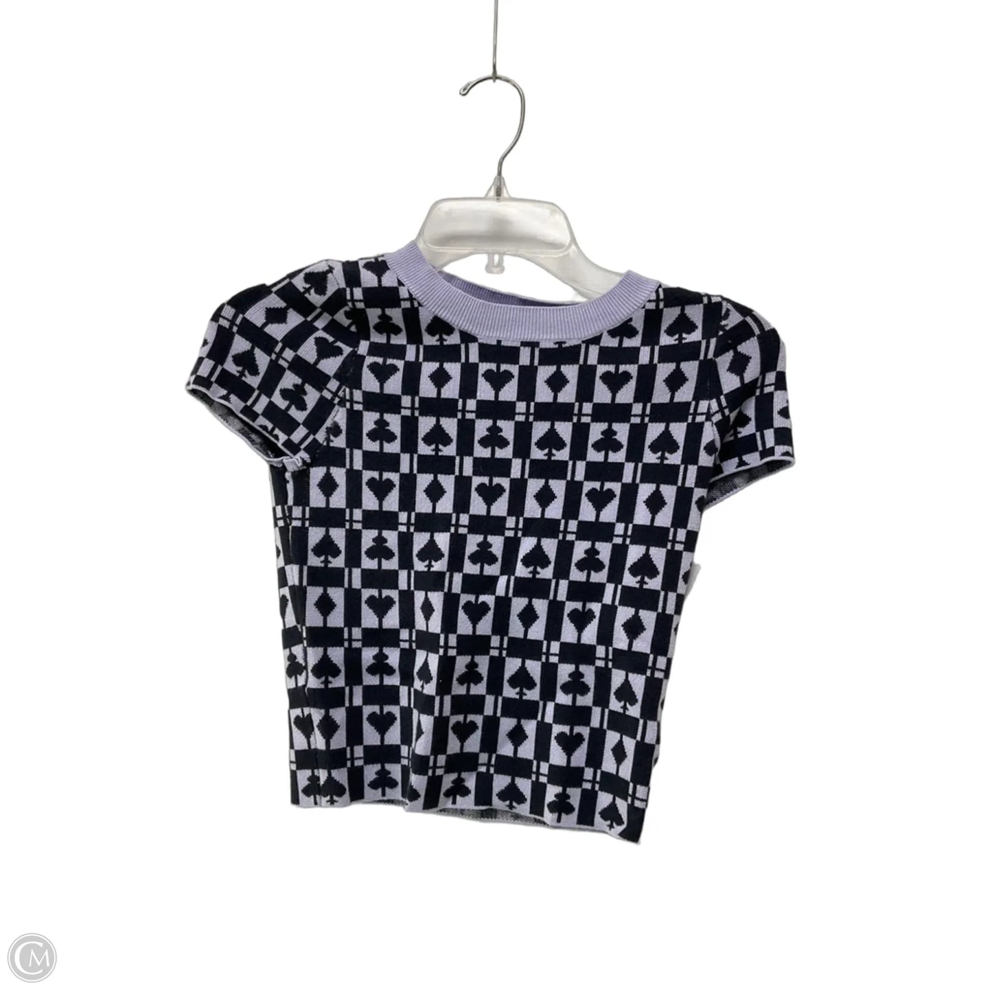 Sweater Short Sleeve By Maeve In Black & Purple, Size: Xs