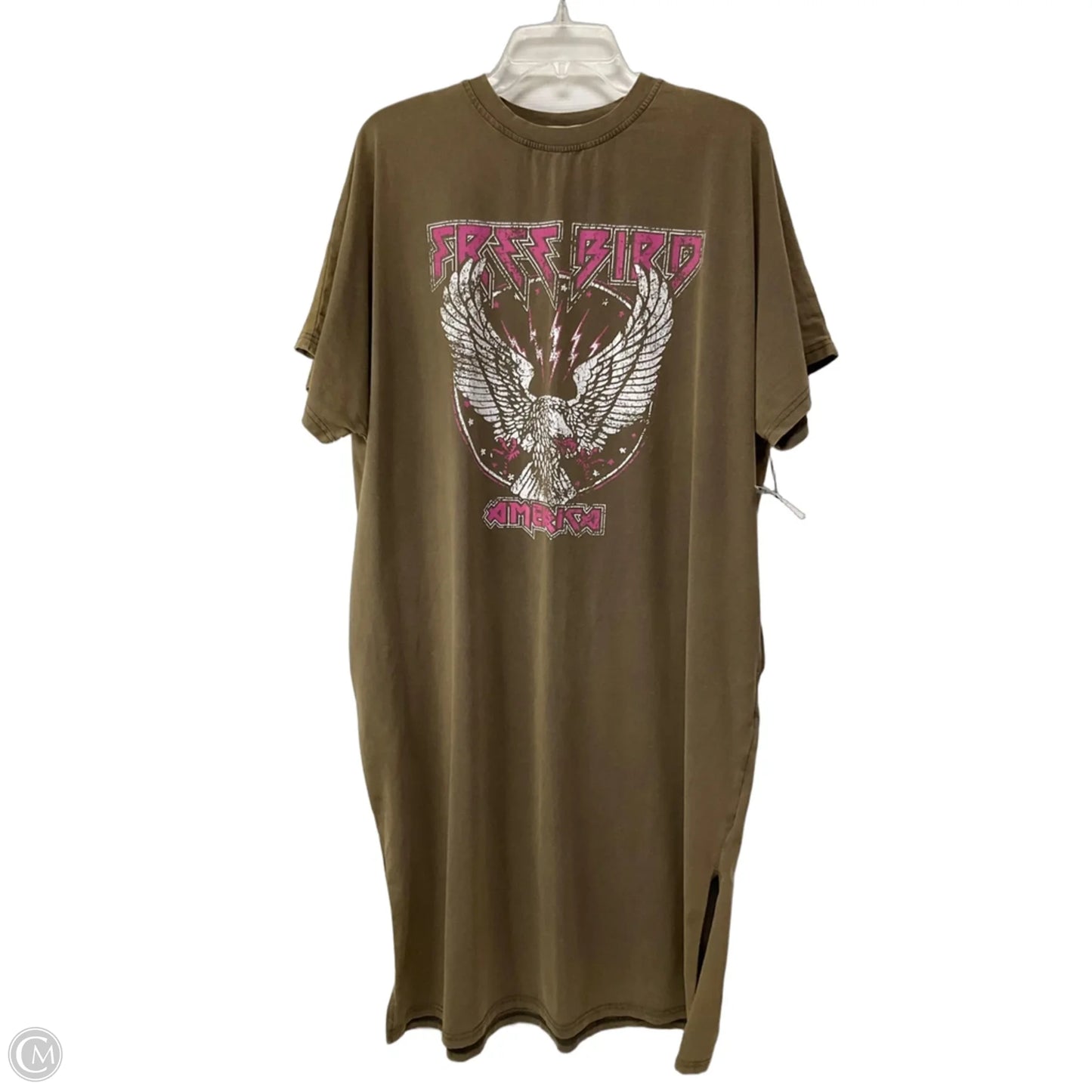 Dress Casual Short By Cmf In Brown & Pink, Size: S