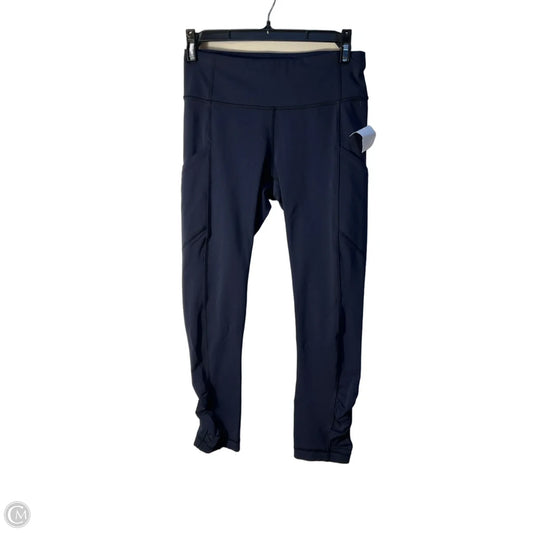 Athletic Leggings By Lululemon In Navy, Size: 4