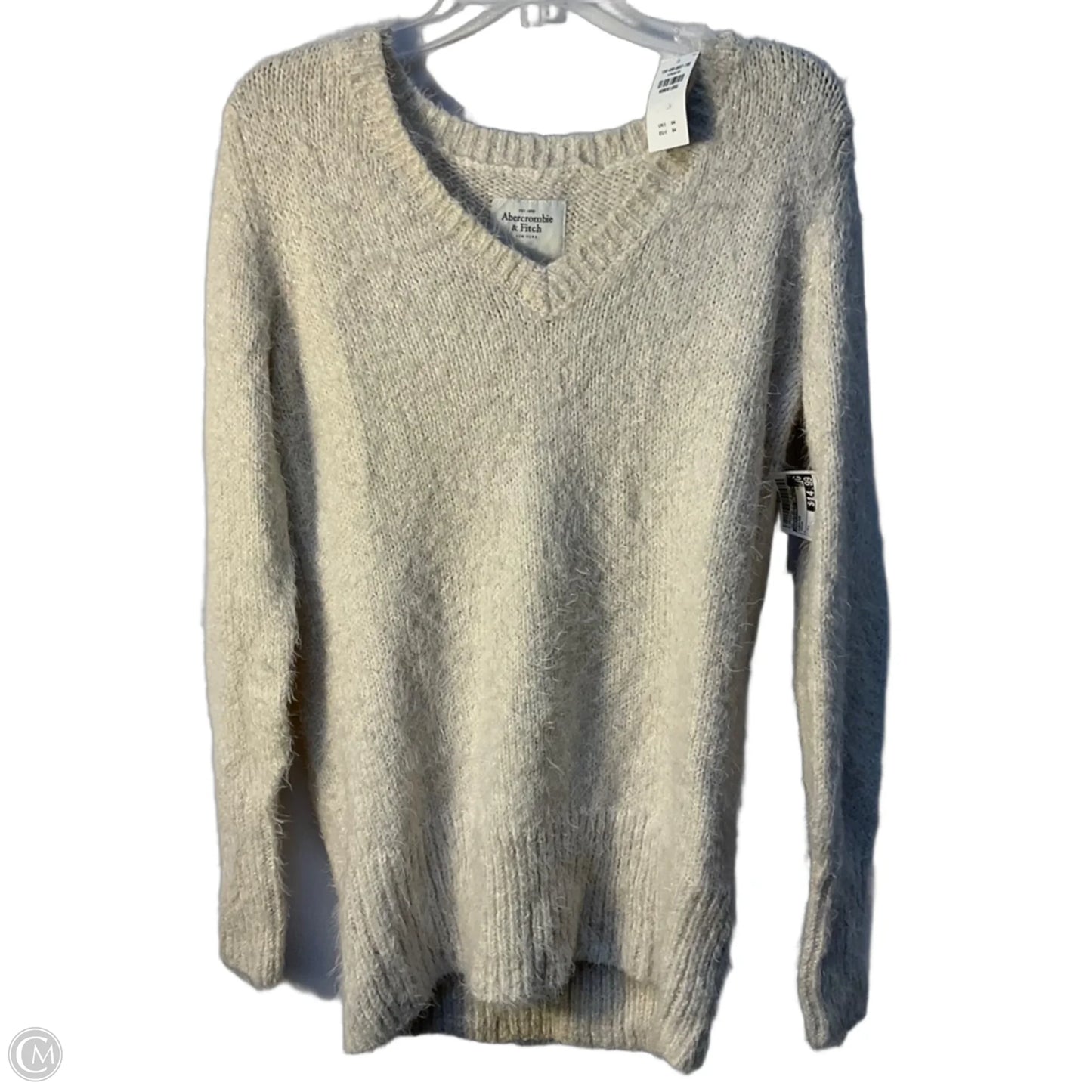 Sweater By Abercrombie And Fitch In Cream, Size: L