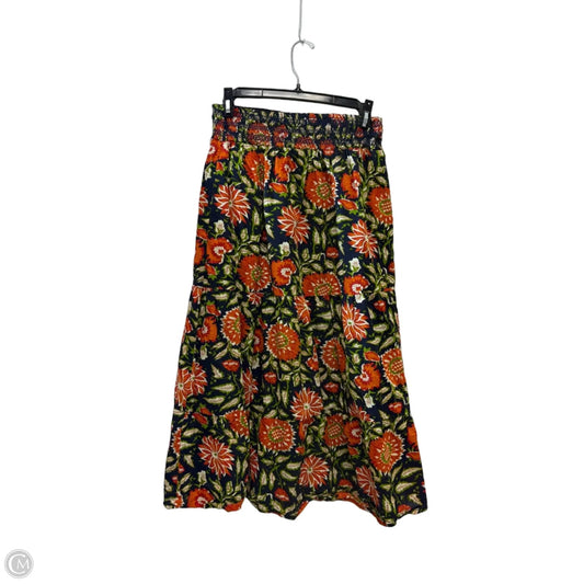 Skirt Midi By Evereve In Floral Print, Size: S
