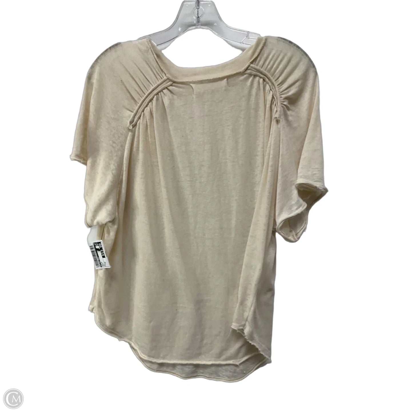 Top Short Sleeve By We The Free In Cream, Size: Xs