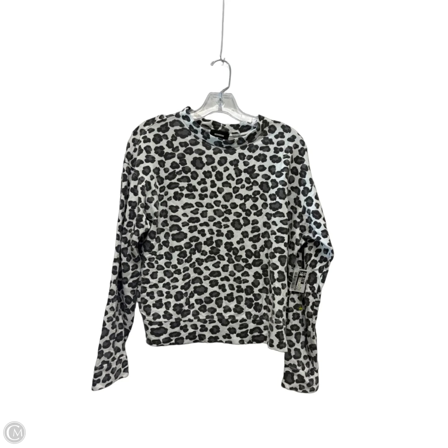 Top Long Sleeve By Monrow In Animal Print, Size: Xs