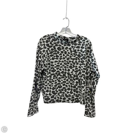 Top Long Sleeve By Monrow In Animal Print, Size: Xs