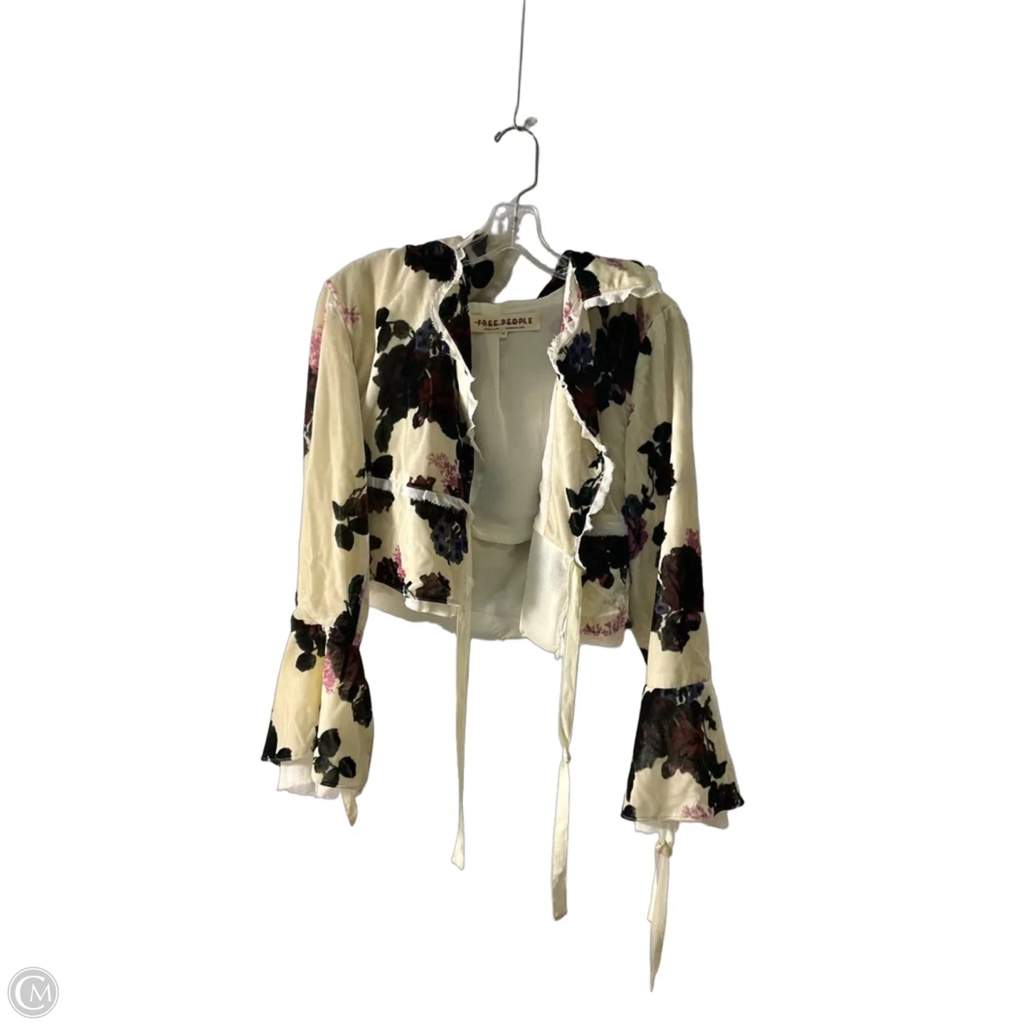 Top Long Sleeve By Free People In Floral Print, Size: Xs