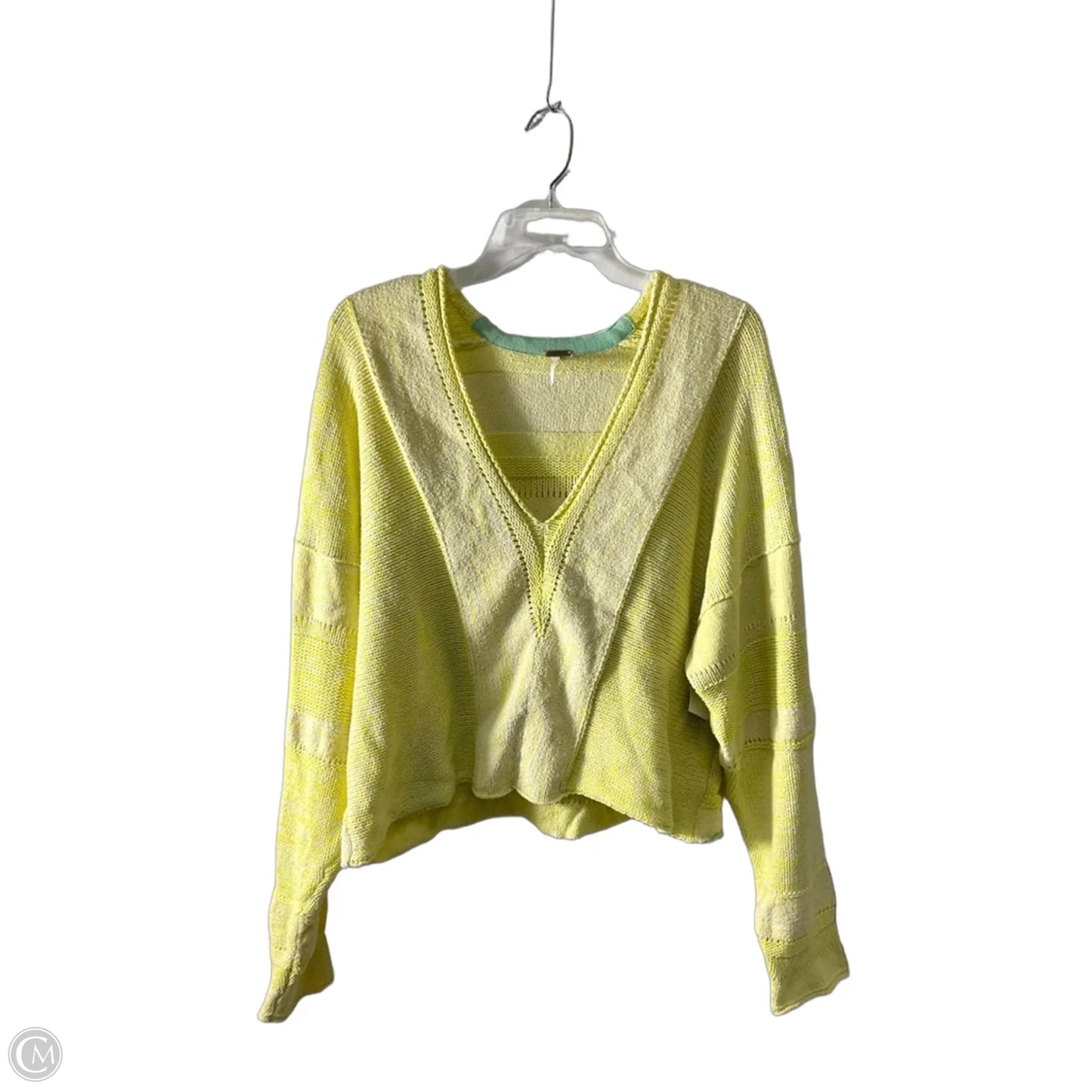 Sweater By Free People In Yellow, Size: L