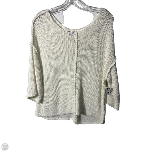 Sweater Short Sleeve By Aerie In White, Size: Xs