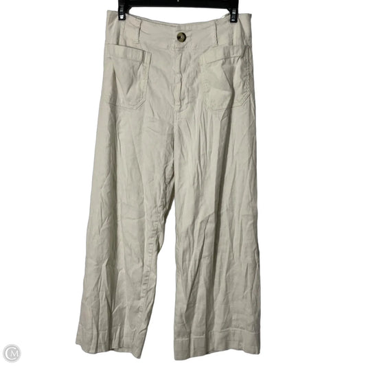 Pants Wide Leg By Maeve In Cream, Size: 4