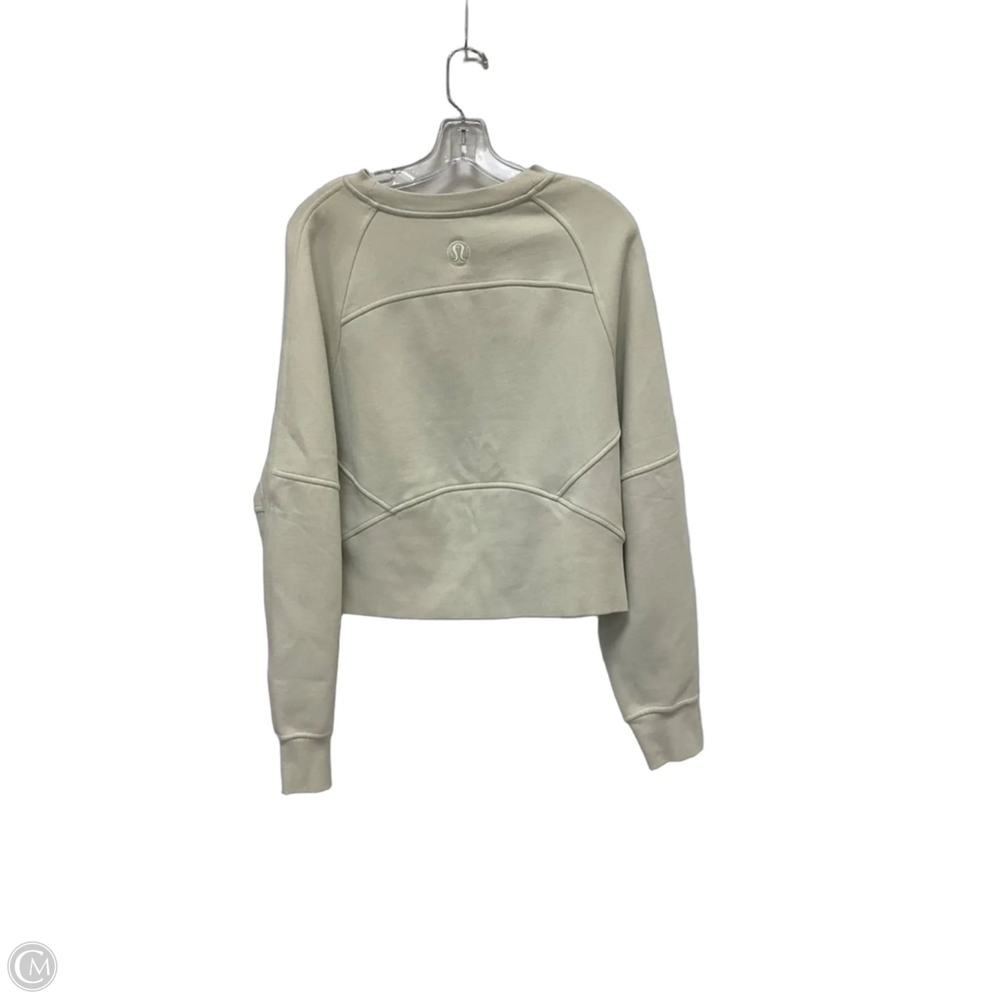 Athletic Sweatshirt Crewneck By Lululemon In Beige, Size: M