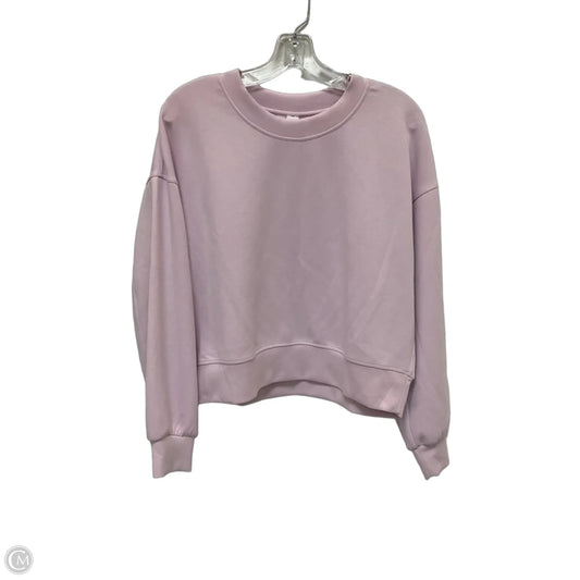 Athletic Sweatshirt Crewneck By Lululemon In Purple, Size: 6