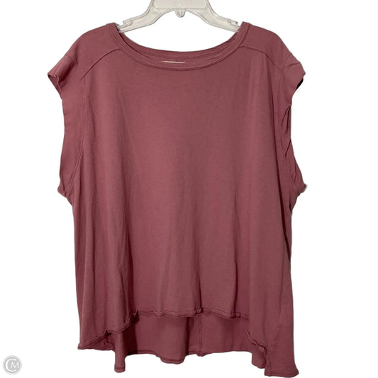 Top Short Sleeve By Free People In Purple, Size: S