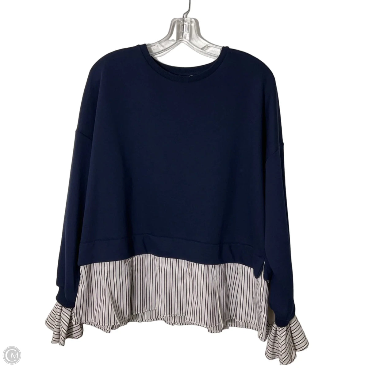 Top Long Sleeve By Maeve In Navy, Size: S