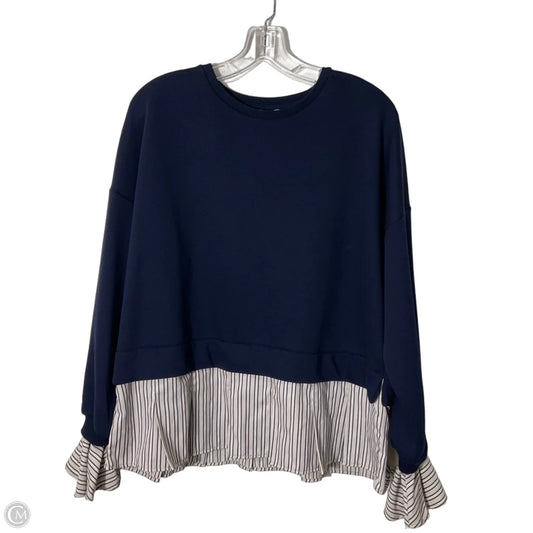 Top Long Sleeve By Maeve In Navy, Size: S