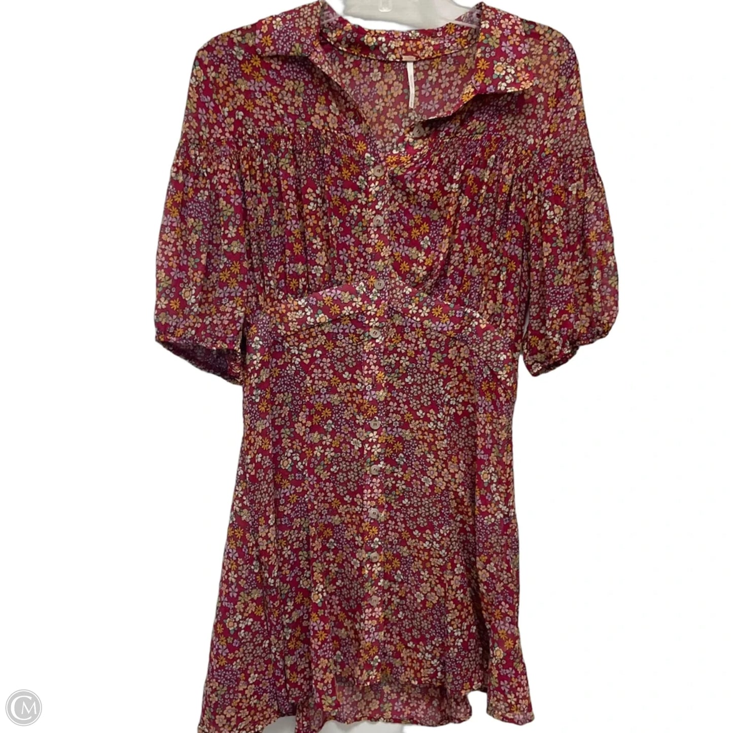 Dress Casual Short By Free People In Floral Print, Size: M