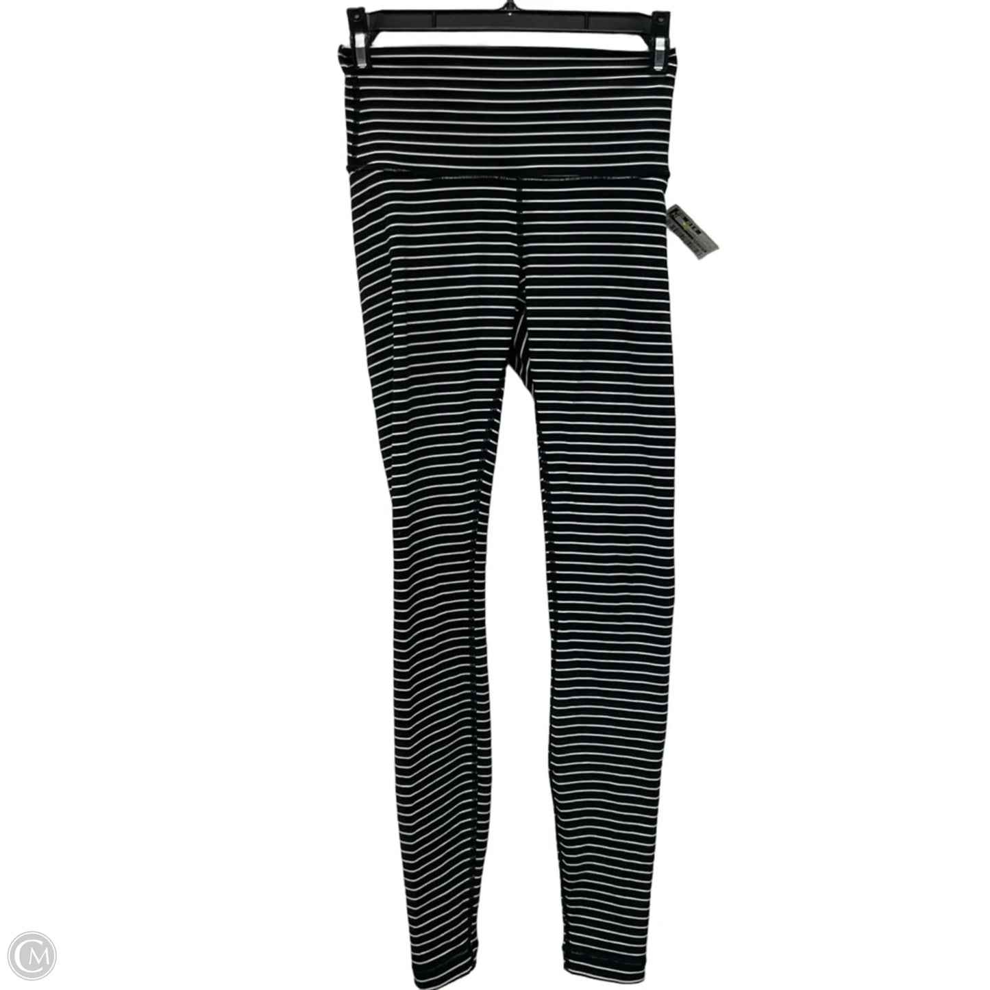 Athletic Leggings By Lululemon In Striped Pattern, Size: 4