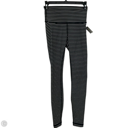 Athletic Leggings By Lululemon In Striped Pattern, Size: 4