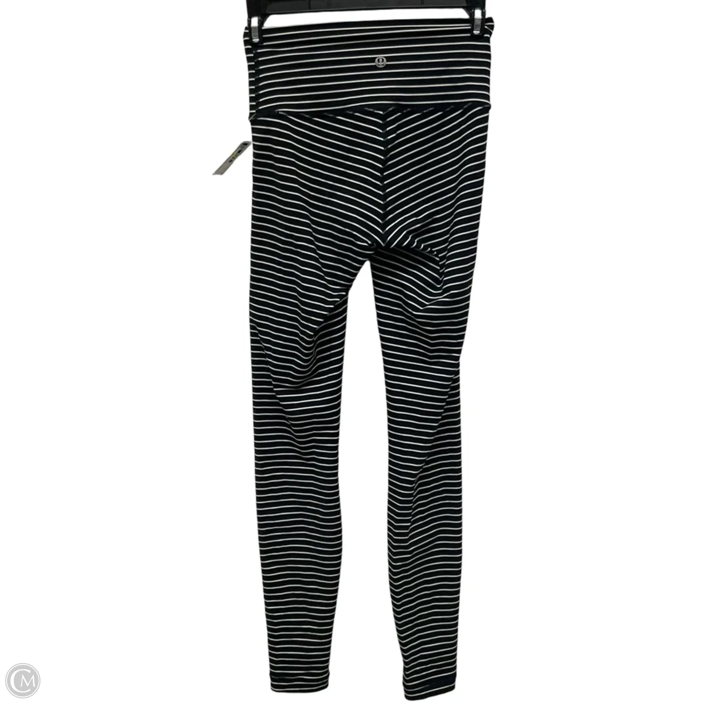 Athletic Leggings By Lululemon In Striped Pattern, Size: 4